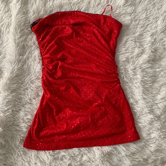 NWT Guess Dotted Tube Top Size XS - Picture 2 of 4